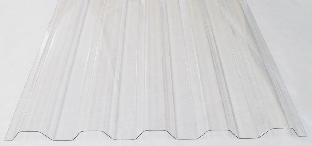 CLEAR GRECA 49.6IN x 24FT (288IN) - Corrugated Polycarbonate Sheets